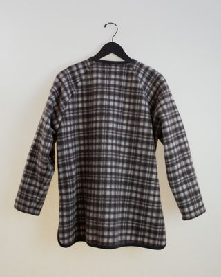 Brushed Plaid Chore Coat, Chocolate