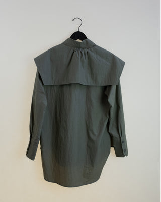 Creased Charlie Convertible Button Down, Olive