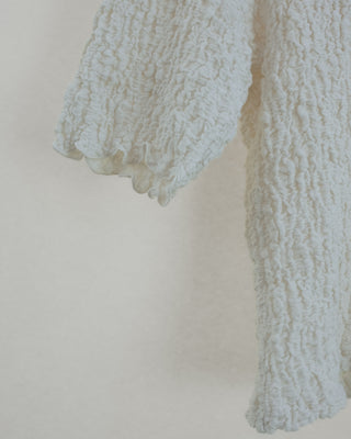 Smocked Baby Tee, Ivory