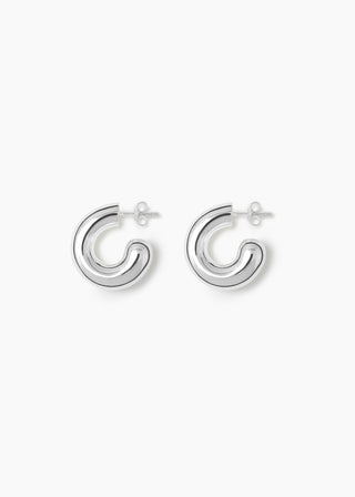The Rose Earrings, Silver
