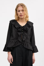 Load image into Gallery viewer, Rimini Flounce Blouse, Black
