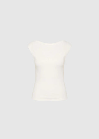 Organic Cotton Ballerina Top, White