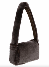 Load image into Gallery viewer, Minerva Bag, Mole Silver Tip Shearling
