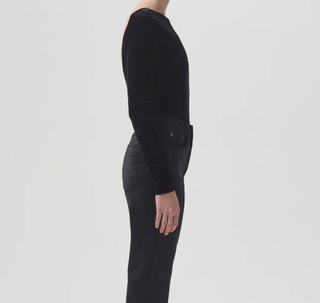 Corrin Scoop Back Bodysuit, Black