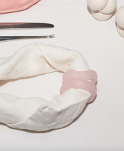 Load image into Gallery viewer, Set of 2 Resin Napkin Rings, Rose Quartz
