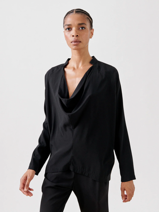 Long-Sleeved Evi Top, Black