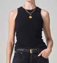 Load image into Gallery viewer, Isabel Rib Tank, Black
