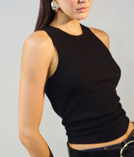 Load image into Gallery viewer, Isabel Rib Tank, Black
