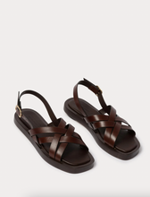 Load image into Gallery viewer, Harp Sandal, Dark Brown
