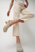 Load image into Gallery viewer, Old School Clog on High Heel, Chalk Suede
