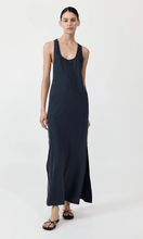 Load image into Gallery viewer, Soft Silk Bias Tank Dress, Inkwell
