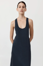 Load image into Gallery viewer, Soft Silk Bias Tank Dress, Inkwell
