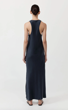 Load image into Gallery viewer, Soft Silk Bias Tank Dress, Inkwell
