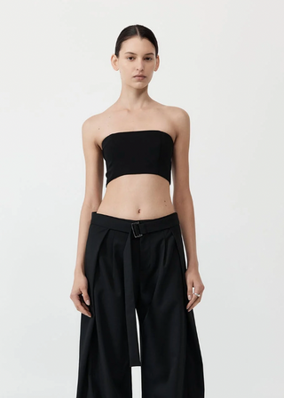 Raw Edge Bodice, Black