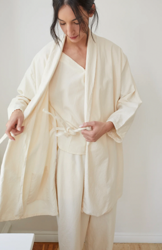 Twill Tie Trench, Natural