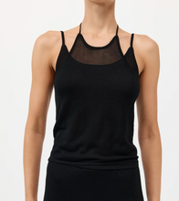 Load image into Gallery viewer, Layered Halter Tank, Black

