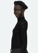 Load image into Gallery viewer, Lorena Knit Beret, Black
