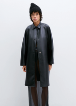 Load image into Gallery viewer, Faux Leather Coat, Black
