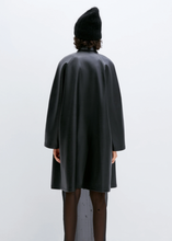 Load image into Gallery viewer, Faux Leather Coat, Black
