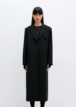 Load image into Gallery viewer, Light Wool Coat, Black
