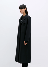 Load image into Gallery viewer, Light Wool Coat, Black
