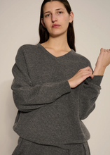 Load image into Gallery viewer, Jovie Sweater, Dark Heather Grey
