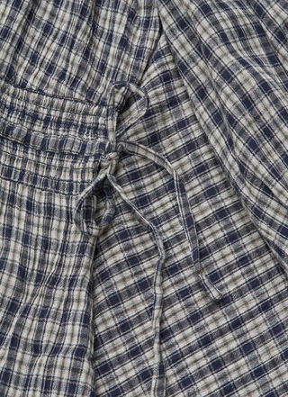 Carola Dress, Navy/Beige Check