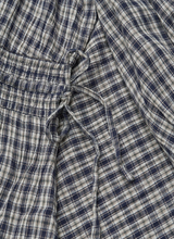 Load image into Gallery viewer, Carola Dress, Navy/Beige Check
