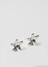 Load image into Gallery viewer, Flower Charm Studs, Silver

