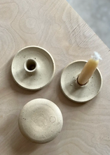 Load image into Gallery viewer, Speckled Stoneware Taper Candle Holder
