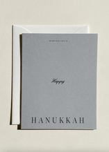 Load image into Gallery viewer, Happy Hanukkah Card, Sage Blue
