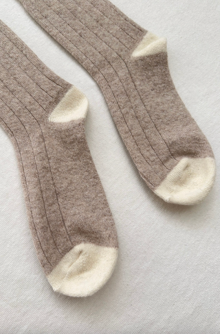 Classic Cashmere Socks, Fawn
