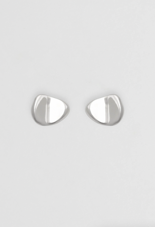 Carmen Dome Earrings, Silver