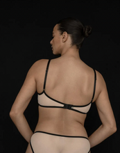 Load image into Gallery viewer, Ikebana Bra, Black + Ecru
