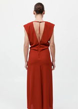 Load image into Gallery viewer, Plunge Drape Dress, Rosso
