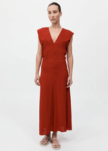 Load image into Gallery viewer, Plunge Drape Dress, Rosso
