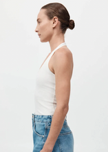 Load image into Gallery viewer, Rib Halter Top, White
