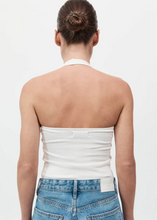 Load image into Gallery viewer, Rib Halter Top, White

