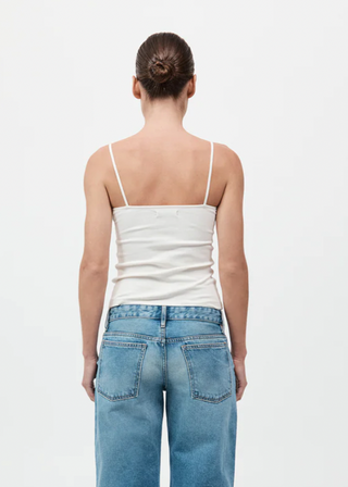 Rib Cami, White