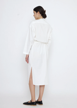 Load image into Gallery viewer, V-Neck Cocoon Midi Dress, Off-White
