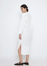 Load image into Gallery viewer, V-Neck Cocoon Midi Dress, Off-White
