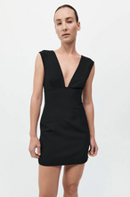 Load image into Gallery viewer, Plunge Mini Dress, Black
