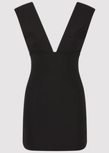 Load image into Gallery viewer, Plunge Mini Dress, Black

