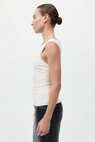 Slim Bateau Top, Off White