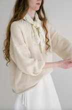 Load image into Gallery viewer, Knit Cotton Jumper, Ivory

