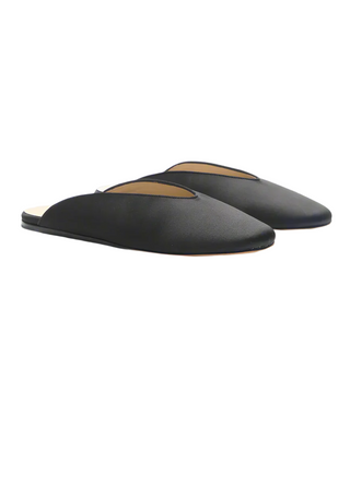 New Regency Mule Satin, Black