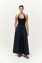 Load image into Gallery viewer, Halter Gathered Dress, Black
