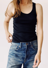 Load image into Gallery viewer, Ribbed Tank Top, Black
