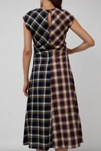 Load image into Gallery viewer, Rochelle Dress, Mixed Plaid
