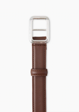 Load image into Gallery viewer, Georgia Wide Belt, Silver Chocolate Brown
